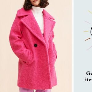 NVLT Anthropologie Emilia Fuzzy Overcoat